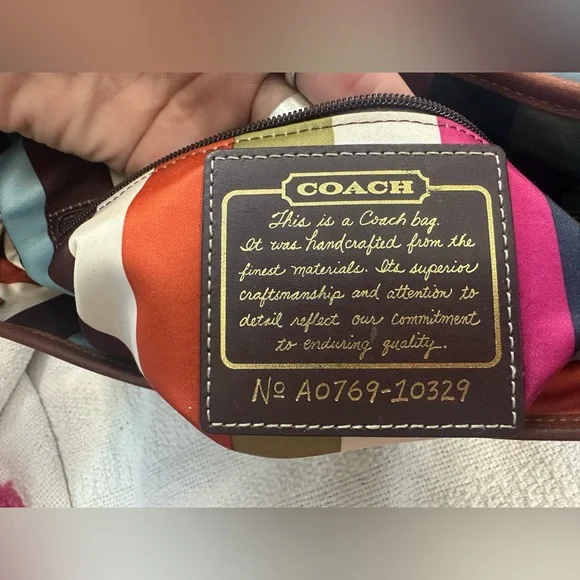 Vintage Coach Legacy Ali 65th Anniversary Leather Shoulder Bag in Whiskey - Picture 6 of 10